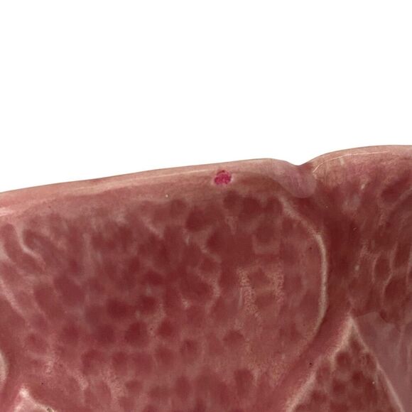 Vintage TIC Pottery Bowl Pink Desert Cactus Flower Collectible Dish Made in USA - Picture 5 of 5